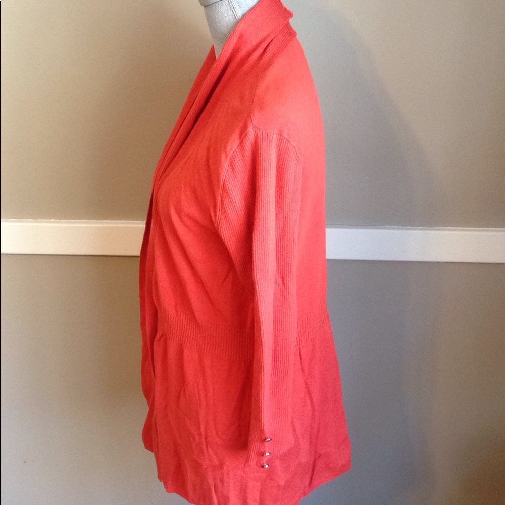 Long orange cardigan - Picture 3 of 6